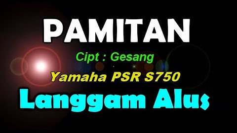 Pamitan - Gesang (KARAOKE) By Saka