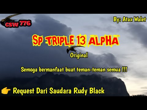 SP TRIPLE 13 ALPHA ORIGINAL BY ATAX WALET - SUARA PANGGIL WALET RESPON TIDAK DIRAGUKAN LAGI