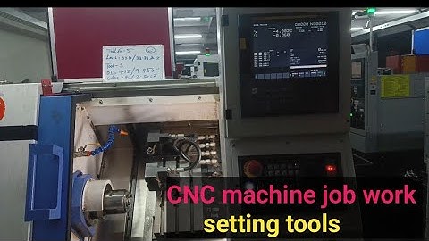 cnc machine setting kaise kare CNC machine job work CNC machine tool setting CNC tools #cncmachine🔥