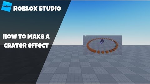 How to make a Combat Crater/Debris Effect in Roblox! (Roblox Studio Scripting Tutorial 2024)