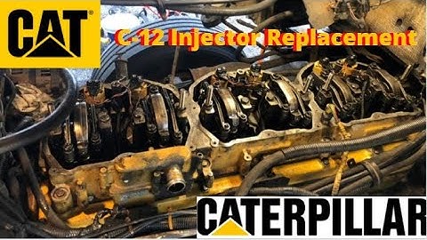 Caterpillar C-12 Fuel Injector Replacement and Overhead Adjustment