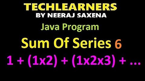 Java sum of series 6