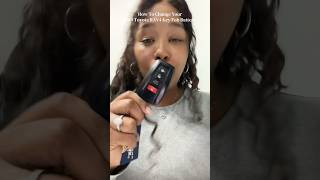 Let’s change your key fob battery #toyota #car #keyfob #carkeybattery #carkeys #toyotarav4