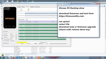 gionee p4 flashing done