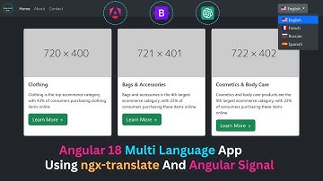 🤯Angular 18 Multi Language app  using Angular Signal | Angular 18 Multi Language using ngx-translate