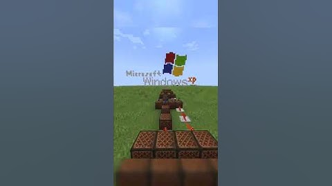 Windows Xp in Minecraft! #minecraft #windowsxp #noteblock #shutdown #shutup