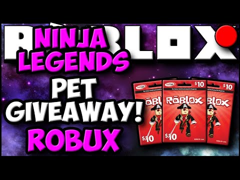 Free Robux Codes Giveaway On Roblox Live Roblox Live Ninja Legends Pet Giveaway Adopt Me Youtube - giveaway live free robux codes