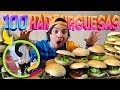 REGALANDO 100 HAMBURGUESAS EN LAS CALLES DE VENEZUELA