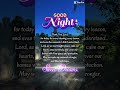 Goodnight prayer for everyone thank you lord for wonderful day and amazing blessing #prayer #shorts