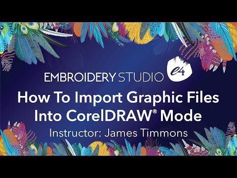 How To Import Graphic Files Into CorelDRAW Mode in EmbroideryStudio e4