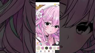 Anime paint by number app 002 tapcolor screenshot 4