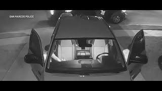 Police release Ring doorbell footage of 2 people allegedly breaking into cars in San Marcos neighbor