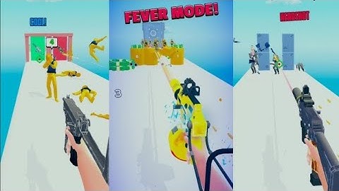 Gun Run 3D 💣💣 game play iOS Android