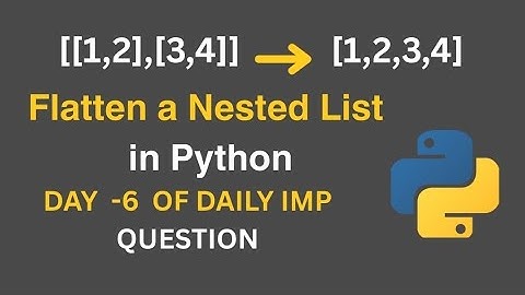 Flatten a Nested List in Python 🔁 | Python Logic for Beginners | #shorts