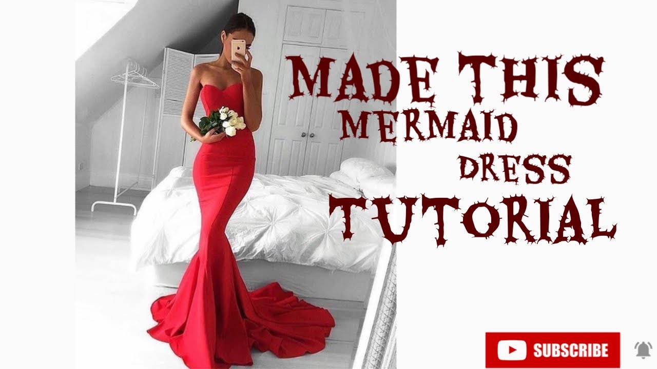 HOW TO CUT A MERMAID SKIRT | STITCHADRESS | - YouTube