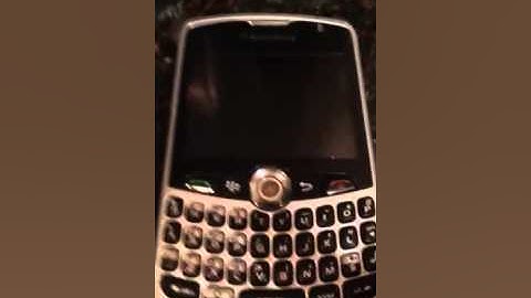 Hard reset on BlackBerry curve 8330