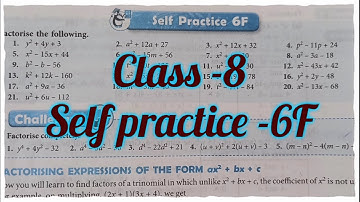 new learning composite mathematics class 8 self practice 6f | schand maths class 8 solution ch 6