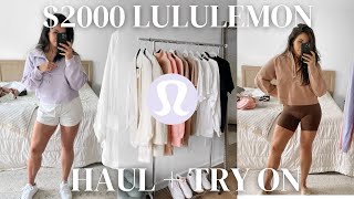 $ 2000 LULULEMON TRY ON HAUL I Bought EVERYTHING | Summer 2022