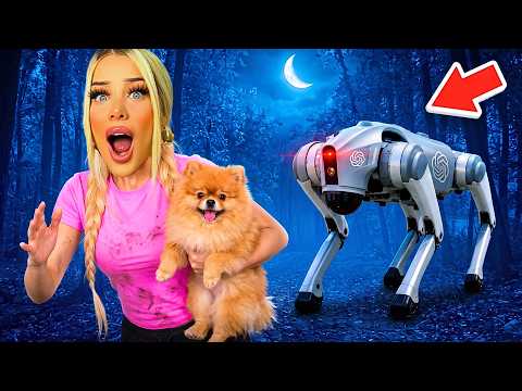 A ROBOT DOG is chasing US 😱 (Help)