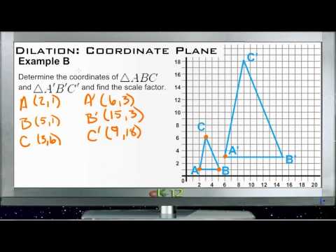 Vídeo: Como você encontra o fator de escala de uma dilatação em um plano de coordenadas?