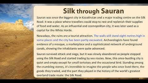 Silk through Sauran (Excel 9 Module 3a)