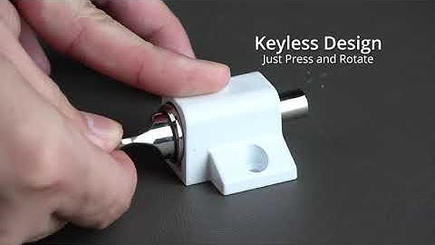 eSynic No Keys Version 2Pcs Sliding Patio Lock Sliding Patio Door Catches Set