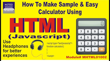 Create simple Calculator using JavaScript HTML in Bengali 2020 | #calculator | #javascript | #html |
