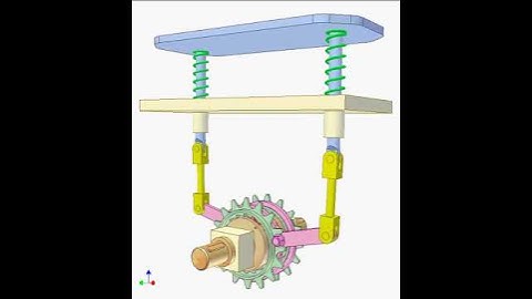 1763   Converting two way linear motion into one way rotation 2