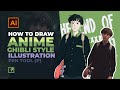 How to Draw Anime [ Ghibli Style ] with Adobe Illustrator CC