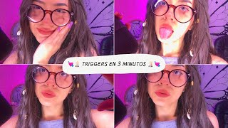 Muchos triggers en 3 minutos ♡ | Andrea ASMR 🦋