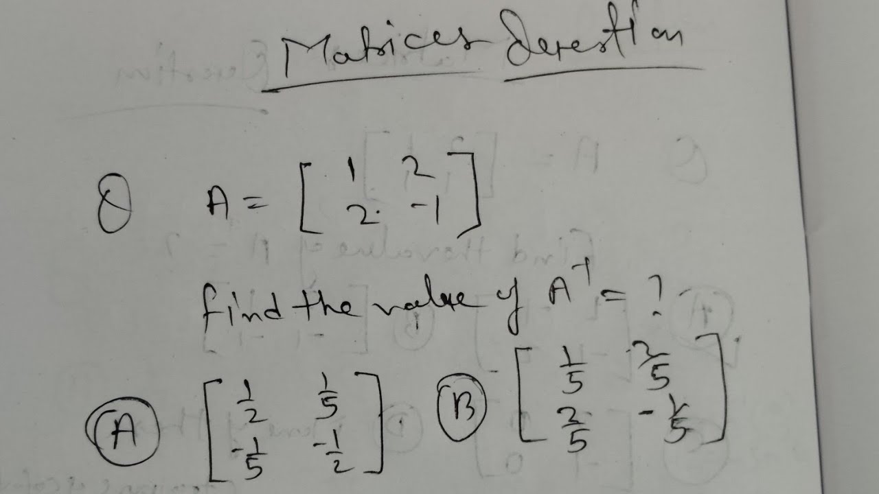 Matrix question part+02, #maths #education - YouTube