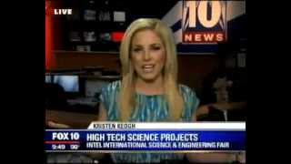 Intel ISEF 2013 FOX 10 News - Robotic Glass Cleaner