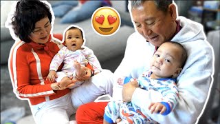 The Twins See their Korean Grandparents / Inlaws come visit/Our life in Seoul with Twins Vlog