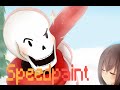 Undertale Speedpaint- Papyrus and Frisk