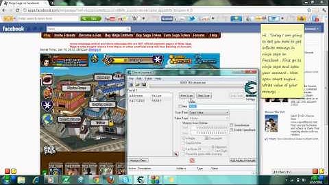 Ninja Saga Money Cheats - Cheat Engine 6.1