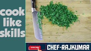 how to chopping parsley