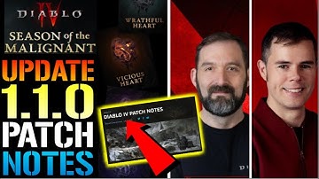 Diablo 4: Update 1.1.0 FULL Patch Notes! OMG NERFS! BUFFS! Everything Is Changed! (Patch Notes)