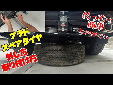 トヨタ　ランドクルーザープラド150後期　スペアタイヤ