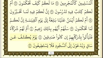 ء تكرار الوجه الثاني من سورةالقلم كل آية ٣مرات للشيخ فارس