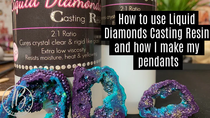 Comment utiliser la résine de coulée Liquid Diamonds pour des pendentifs scintillants