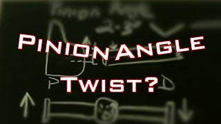 Pinion Angle | Rear Suspension Twist | Rear Anti Roll Bar