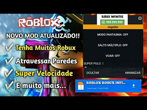 TESTEI O MELHOR MOD MENU PARA ROBLOX APK MOD MENU ATUALIZADO, ROBUX INFINITO ?DOWNLOAD MEDIAFIRE?2022 