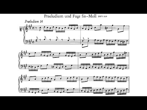 JS Bach: Prelude and Fugue in F-sharp minor BWV 859 - Jorg Demus, 1955 - Westminster W-9333