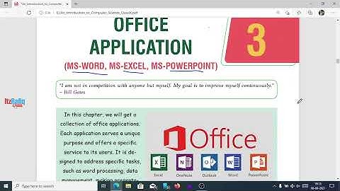 Office Application - Chapter 3 | Class 9 Computer Science