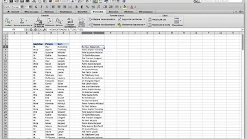 Comment concaténer une colonne sur Excel ?