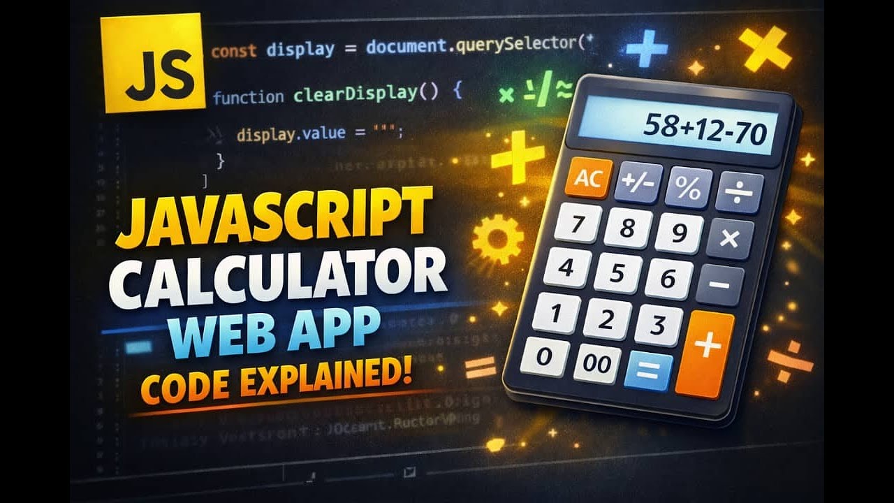 JavaScript Calculator Web App Explained - YouTube