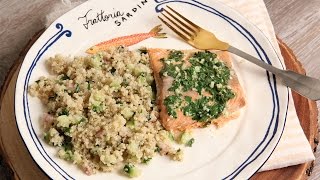 Buttery Garlic Roasted Salmon Fillet Recipe - Laura in the Kitchen Episode 1149