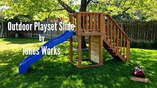 Outdoor Playset Slide | DIY Woodworking - 12