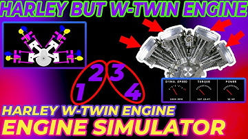 Engine Simulator | W-Twin 2.6 Harley Davidson Engine *SOUNDS AMAZING*