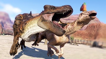 ALL 96 TERRESTRIAL DINOSAURS BATTLE ROYALE - Jurassic World Evolution 2